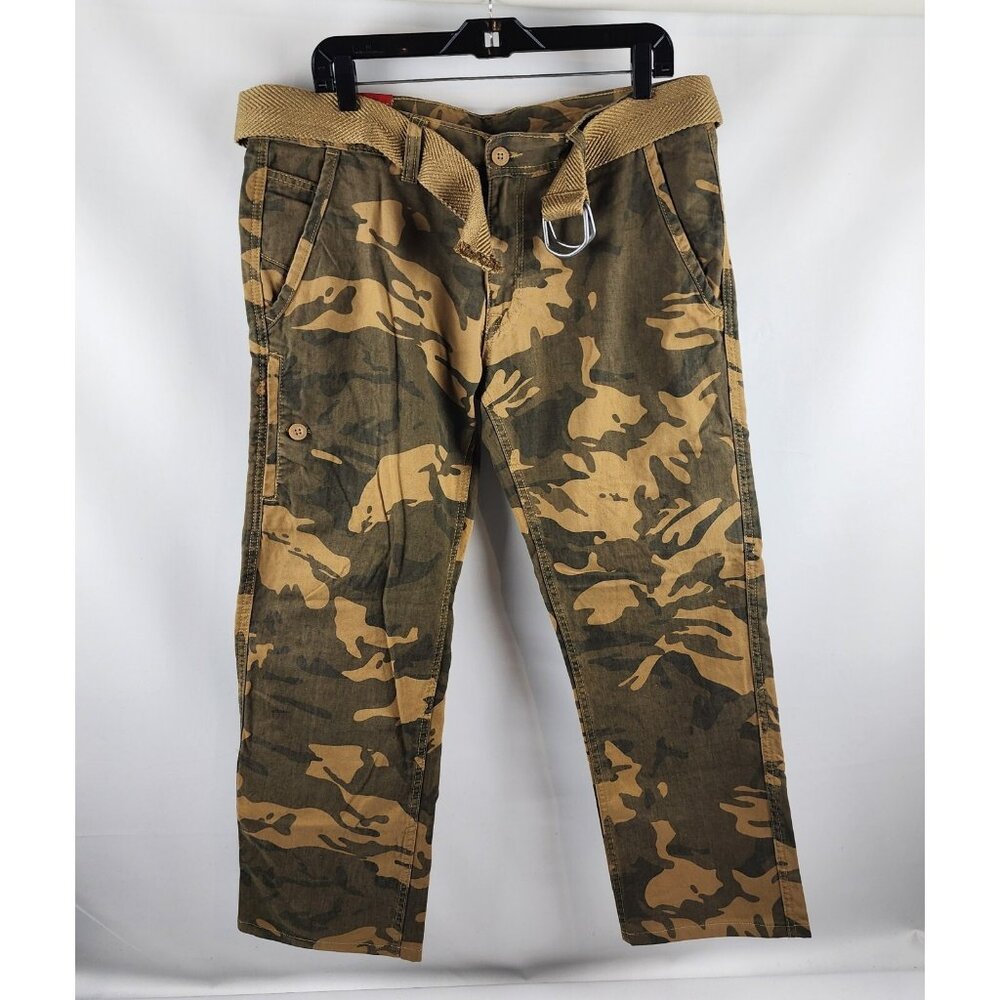 Jordan Craig Pants Mens 34x28 Camouflage Cargo  Brown Green